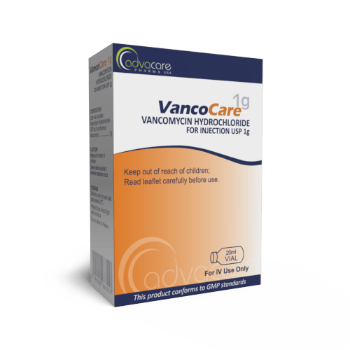Vancomycine HCL pour injection (boîte de 1 flacon)