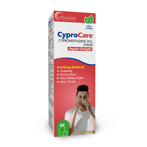Cyproheptadine HCL Syrup (box of 1 bottle)