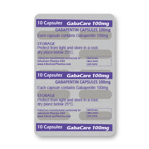 Gabapentine Capsules (blister de 10 capsules)