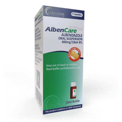 Albendazole Oral Suspension (box of 1 bottle)