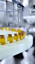 Production line of AdvaCare Pharma pharmaceutical injections.