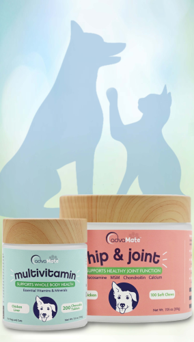 AdvaMate Pet Supplements for dogs and cats. AdvaMate Pet Supplements for dogs and cats.
