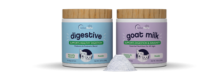 Dog and cat supplement powders for nutritional and dietary support for pets.