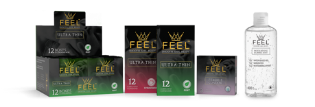 A range of male or female condoms and lubricants available for bulk distribution. A range of male or female condoms and lubricants available for bulk distribution.