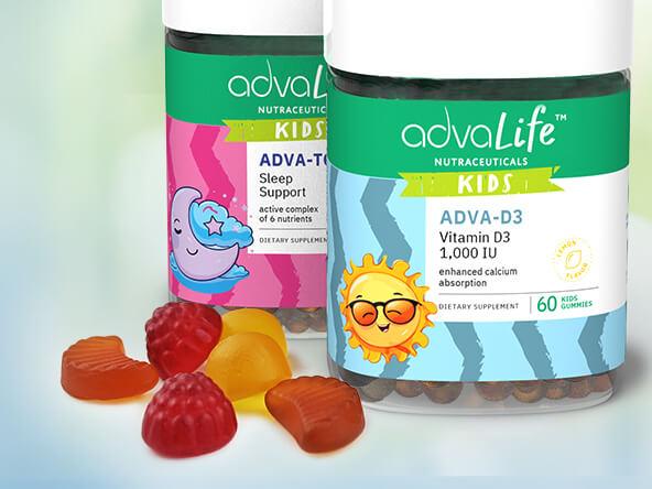 Suplementos en gomitas masticables disponibles en una variedad de sabores.