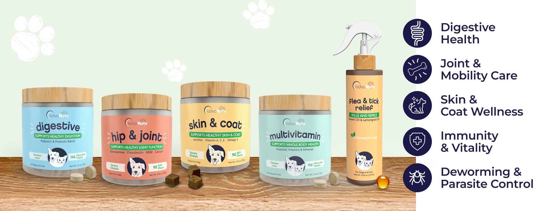 Range of AdvaMate Products