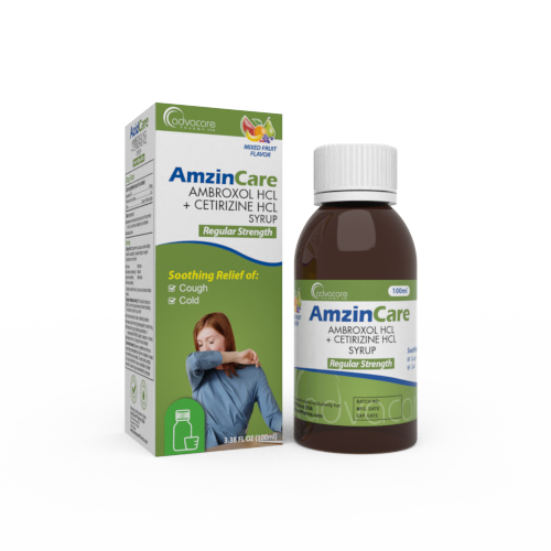 Sirop d'Ambroxol HCl + Cetirizine HCl (1 boîte et 1 flacon)