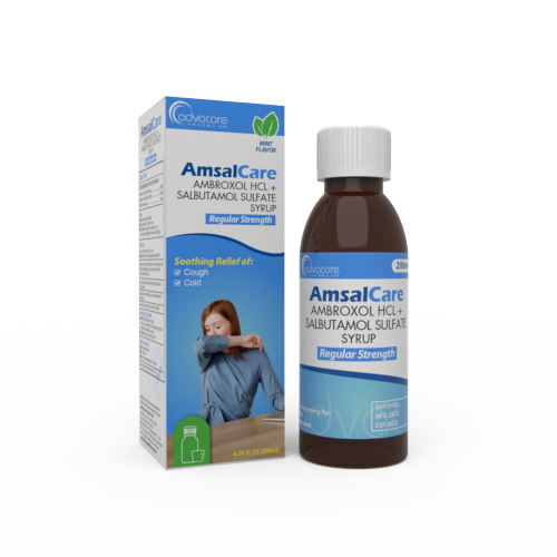 Sirop d'Ambroxol HCl + Sulfate de Salbutamol (1 boîte et 1 flacon)