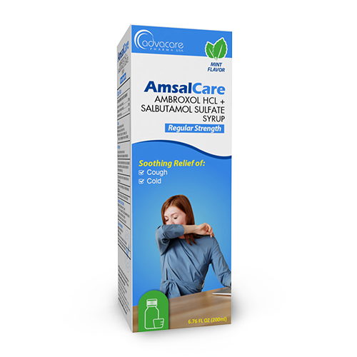 Sirop d'Ambroxol HCl + Sulfate de Salbutamol (boîte de 1 flacon)