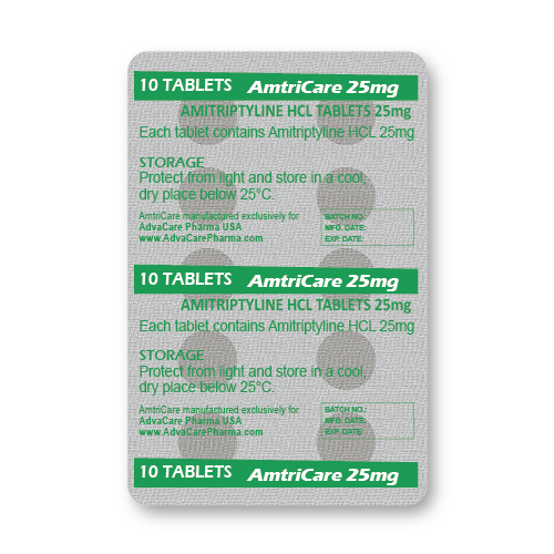 Comprimés d'Amitriptyline (blister de 10 comprimés)