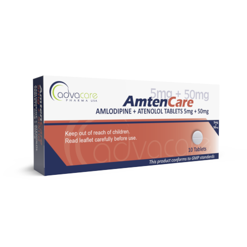 Comprimidos de Amlodipina + Atenolol (caja de 10 comprimidos) Comprimidos de Amlodipina + Atenolol (caja de 10 comprimidos)