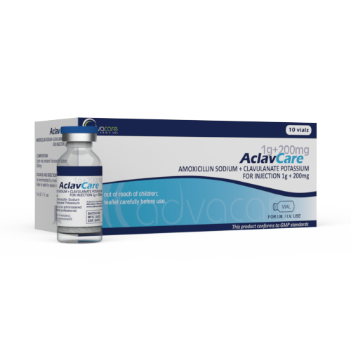 Amoxicilina + Clavulanato para Inyección (1 caja y 1 frasco)