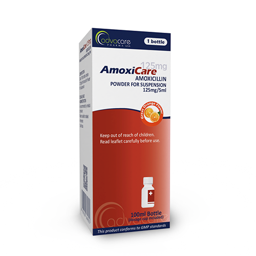 Amoxicillin for Oral Suspension (box of 1 bottle)