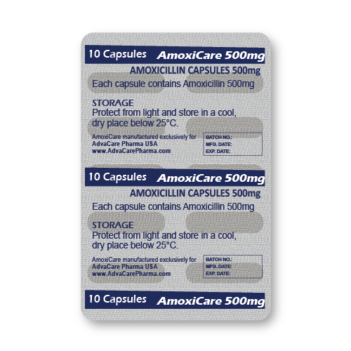 Capsules d'Amoxicilline (blister de 10 capsules)