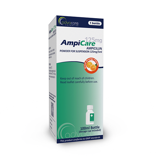 Ampicilina para Suspensión Oral (caja de 1 frasco)