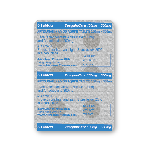 Artesunate + Amodiaquine Tablets (blister of 6 tablets)