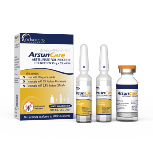 Artesunato para Inyección (1 caja, 1 frasco y 2 ampollas de diluyente) Artesunato para Inyección (1 caja, 1 frasco y 2 ampollas de diluyente)