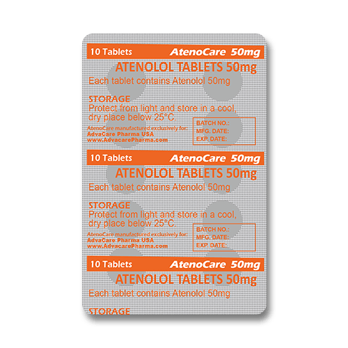 Comprimés d'Atenolol (blister de 10 comprimés)