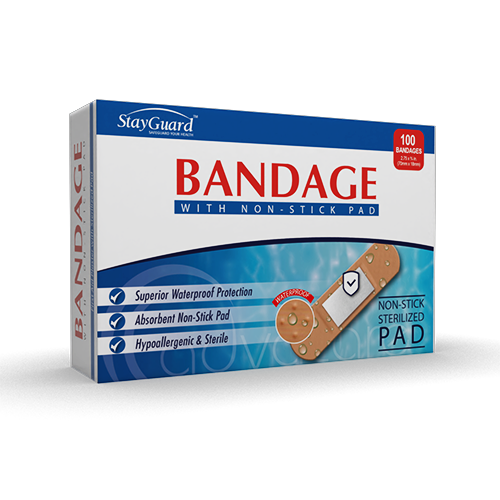 Bandages imperméables (100 pièces/boîte) Bandages imperméables (100 pièces/boîte)