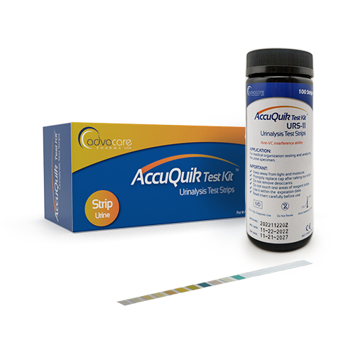 Bandes de Test Urinaire (boîte, bouteille et bandelettes)