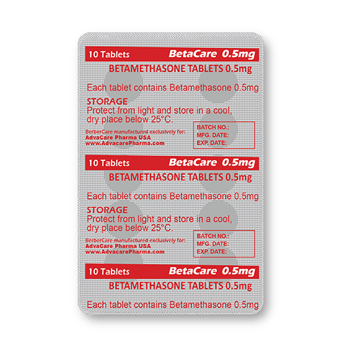 Comprimidos de Betametasona (blíster de 10 comprimidos)