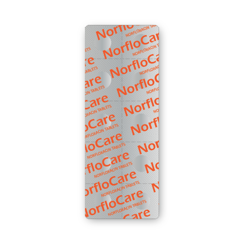 Comprimés de Norfloxacine (plaquette de 10 comprimés)