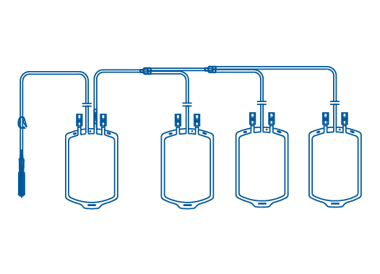 Quadruple Blood Transfusion Bag