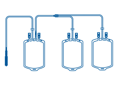 Triple Blood Transfusion Bag