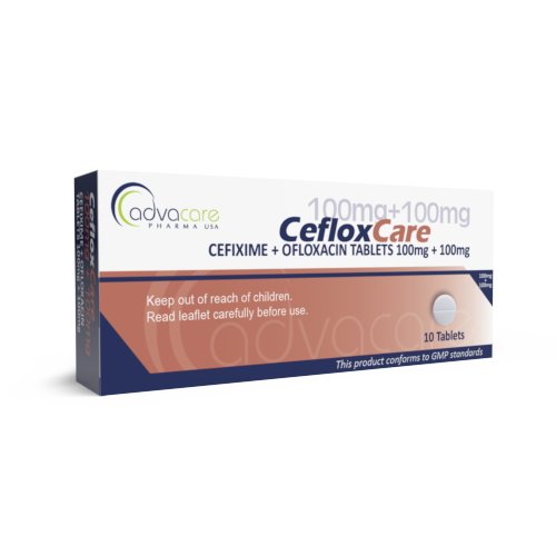 Comprimés de Cefixime + Ofloxacine (boîte de 10 comprimés) Comprimés de Cefixime + Ofloxacine (boîte de 10 comprimés)