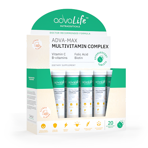 Comprimés Effervescents Multivitamines (boîte de 12 tubes) Comprimés Effervescents Multivitamines (boîte de 12 tubes)