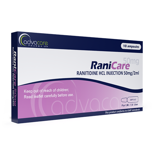 Injection de Ranitidine HCl (boîte de 10 ampoules)