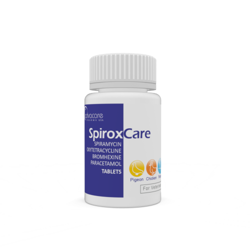 Comprimidos de Espiramicina + Oxitetraciclina + Bromhexina + Paracetamol (botella de 100 comprimidos)