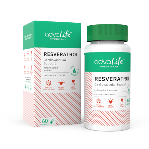 Cápsulas de Resveratrol (1 caja y 1 frasco)