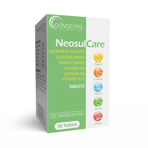 Comprimidos de Sulfato de Neomicina + Sulfanilamida + Paracetamol + Vitamina B1 + Vitamina B6 + Vitamina B12 (caja de 50 comprimidos) Comprimidos de Sulfato de Neomicina + Sulfanilamida + Paracetamol + Vitamina B1 + Vitamina B6 + Vitamina B12 (caja de 50 comprimidos)