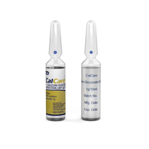 Calcium Gluconate Injection (1 ampoule ceramic printing and 1 ampoule labelling)