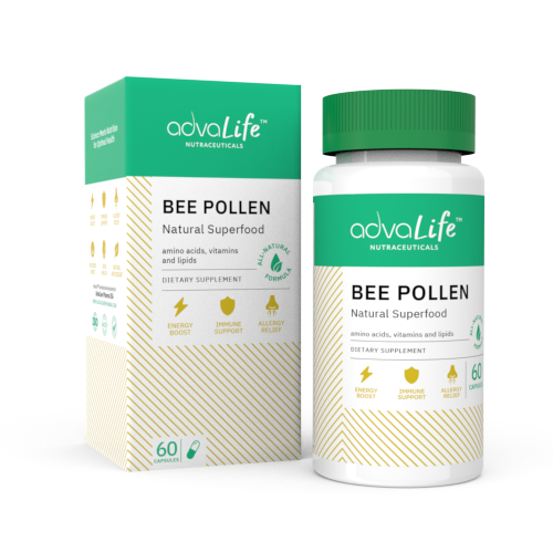 Cápsulas de Polen de Abeja (1 caja y 1 frasco)