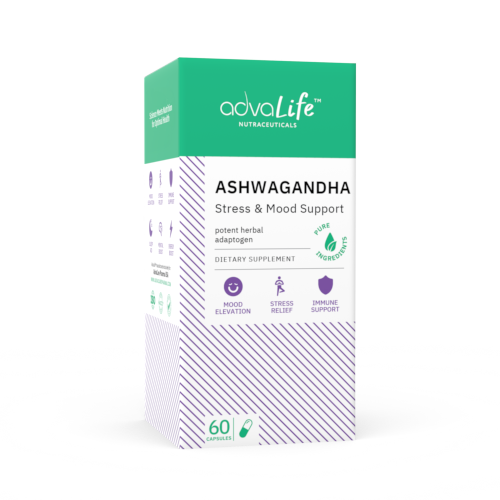 Capsules d'Ashwagandha (boîte de bouteilles)