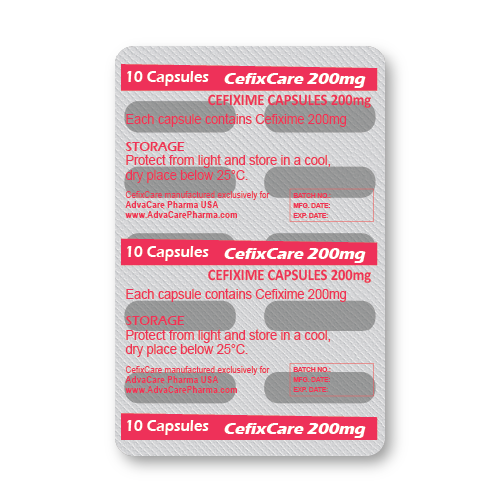 Capsules de Céfixime (blister de 10 capsules)