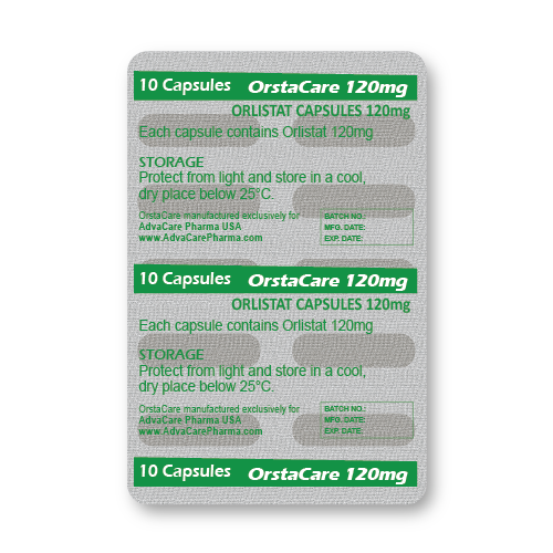 Capsules d'Orlistat (blister de 10 capsules)