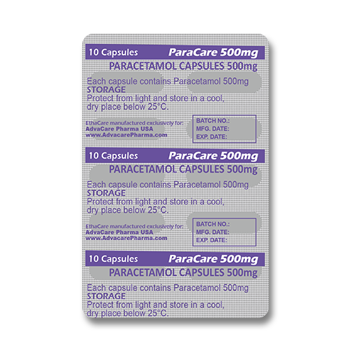 Capsules de Paracétamol (blister de 10 capsules)