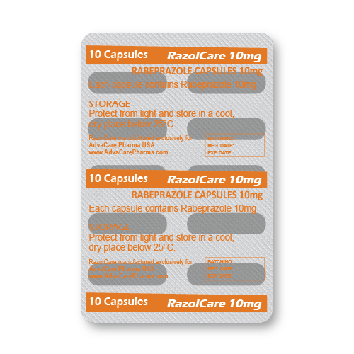 Capsules de Rabéprazole (blister de 10 capsules) Capsules de Rabéprazole (blister de 10 capsules)