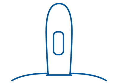 Sondes de Foley droites