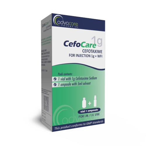 Cefotaxima sódica con agua para inyección (caja de 1 frasco) Cefotaxima sódica con agua para inyección (caja de 1 frasco)