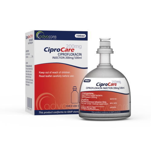 Ciprofloxacin Injection (1 box and 1 bottle)