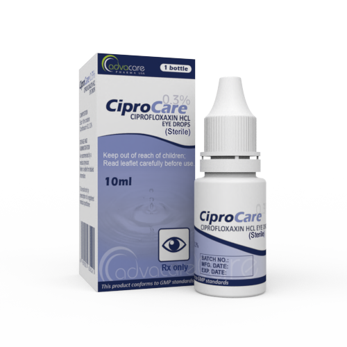 Gouttes Oculaires de Ciprofloxacine HCl (1 boîte et 1 flacon)