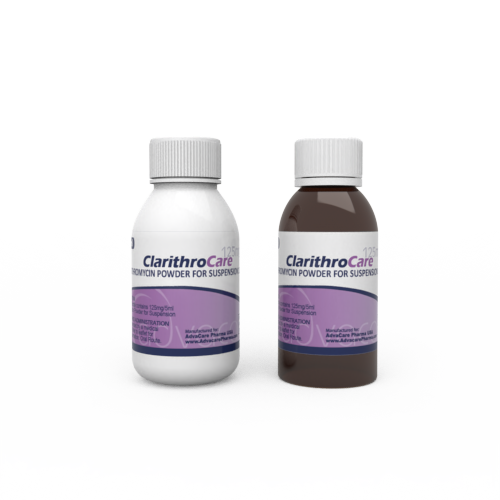 Claritromicina para Suspensión Oral (1 frasco de plástico blanco y 1 frasco de plástico ámbar) Claritromicina para Suspensión Oral (1 frasco de plástico blanco y 1 frasco de plástico ámbar)