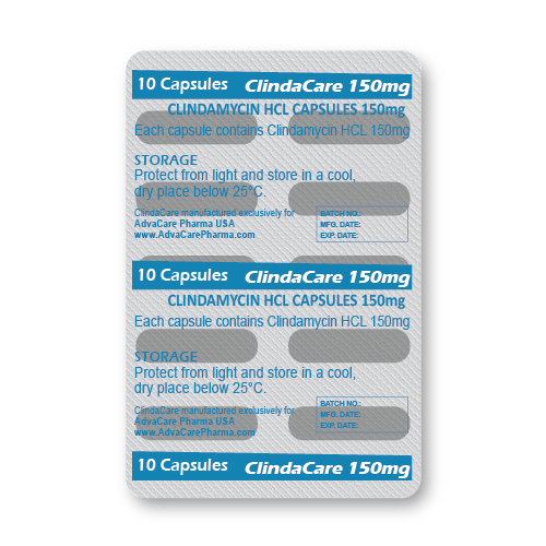 Capsules de Clindamycine HCl (blister de 10 capsules)