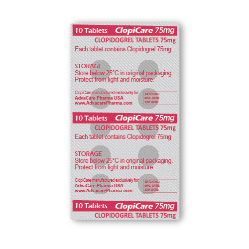 Comprimés de Clopidogrel (blister de 10 comprimés)