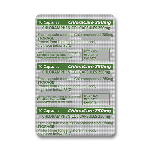 Cápsulas de Cloramfenicol (blíster de 10 cápsulas) Cápsulas de Cloramfenicol (blíster de 10 cápsulas)