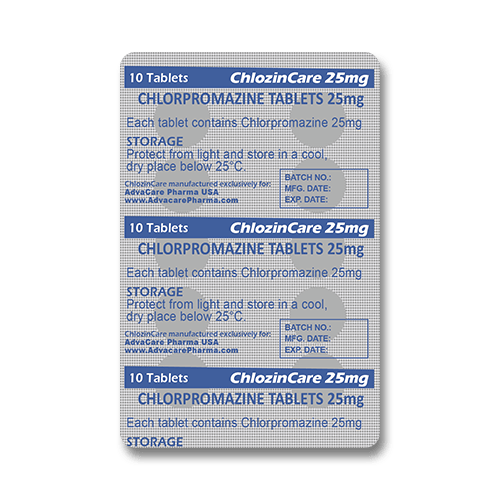 Comprimidos de Clorpromazina (blíster de 10 comprimidos)